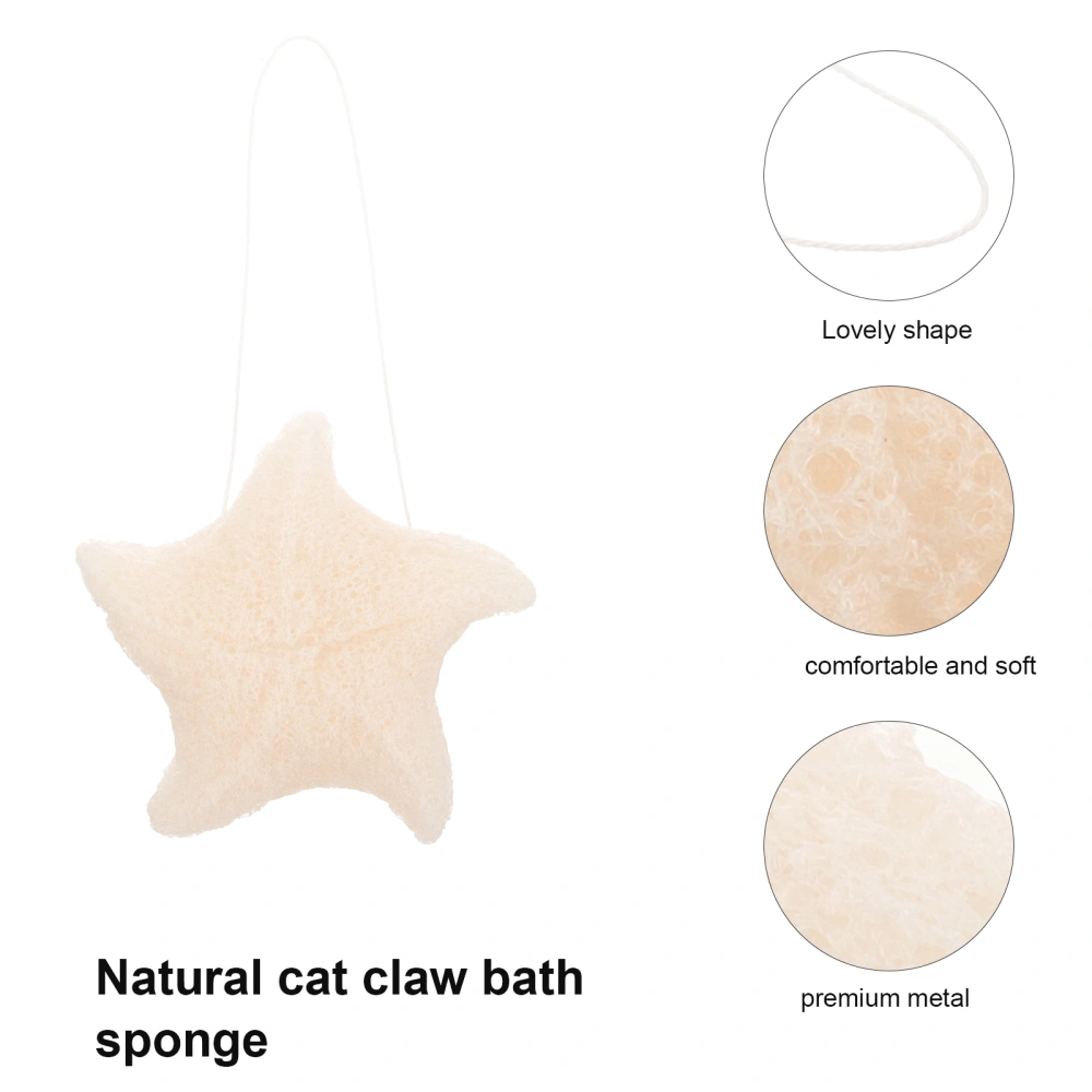 Konjac Baby Bathing Sponge Toddler Shower Konjac Sponge Baby Bath Sponge for Kids (Sea Star Shape)