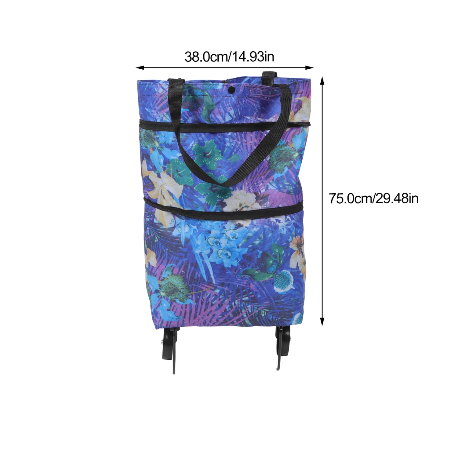 Collapsible Trolley Pouch Shopping Trolley Bag Shopping Cart for Supermarket