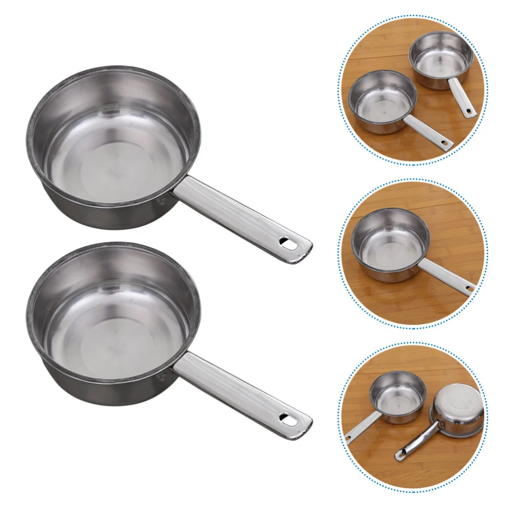 2Pcs Kitchen Water Ladle Stainless Steel Water Scoop Household Water Spoon Handled Water Ladle