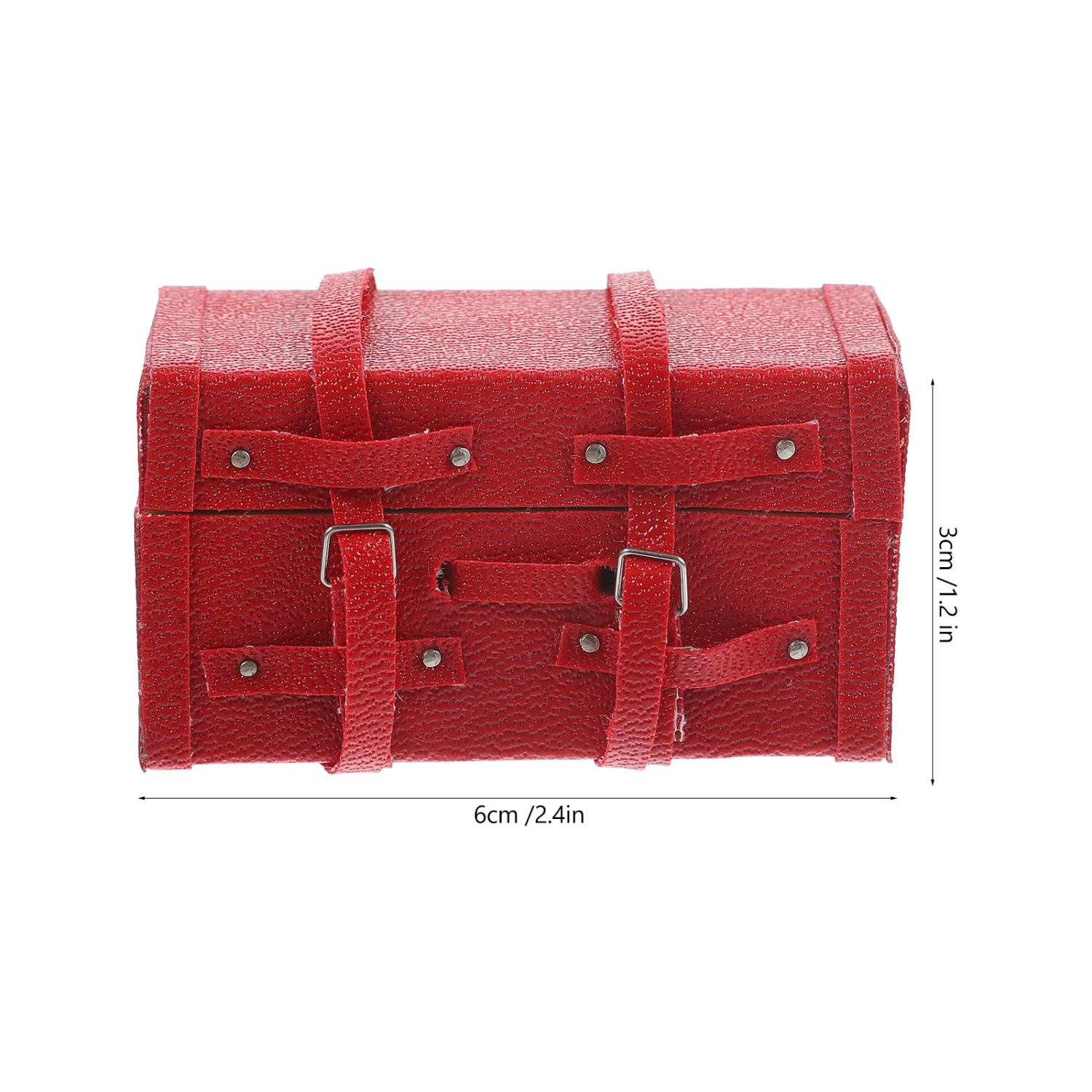 Doll House Miniature Suitcase Doll House Accessory Miniature Vintage Suitcase Mini Wooden Case 1:12