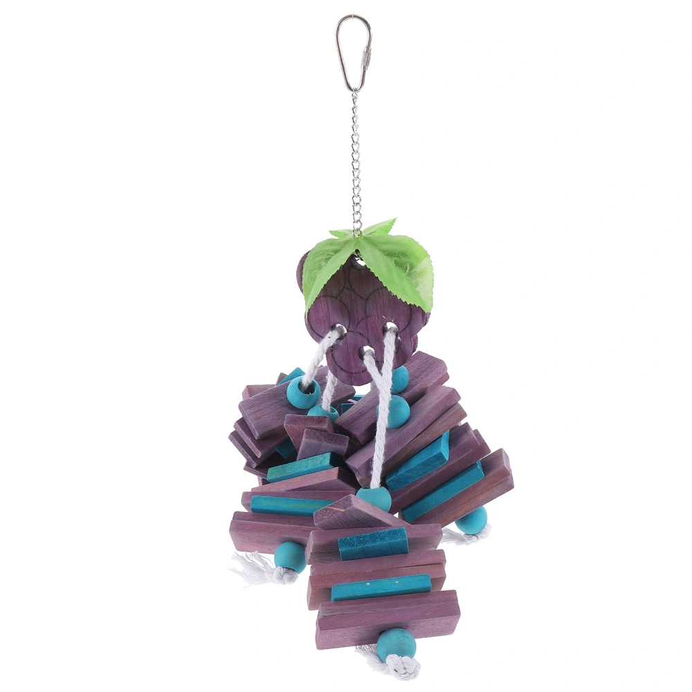 Grape Design Bird Parrots Chewing Hanging Toy Bird Shredding Toy Parrot Hanging Chewing Toy