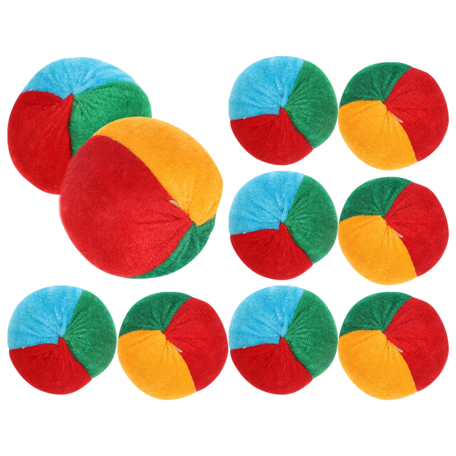 10pcs Outdoor Bean Bags Cloth Pumpkin Shaped Game Toys Throwing Bean Bags
