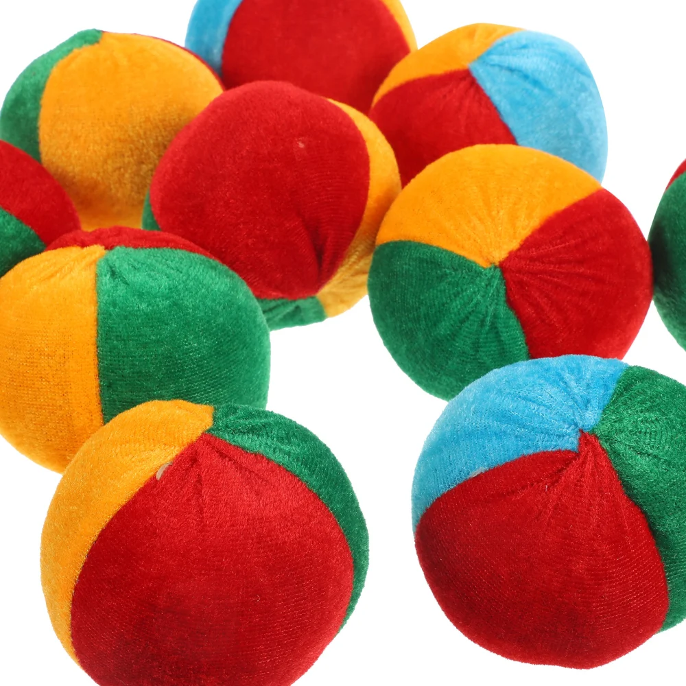 10pcs Outdoor Bean Bags Cloth Pumpkin Shaped Game Toys Throwing Bean Bags