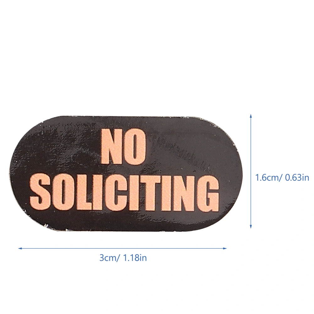 3 Sheets No Soliciting Useful Stickers for Home No Soliciting Stickers No Soliciting Sign for Door