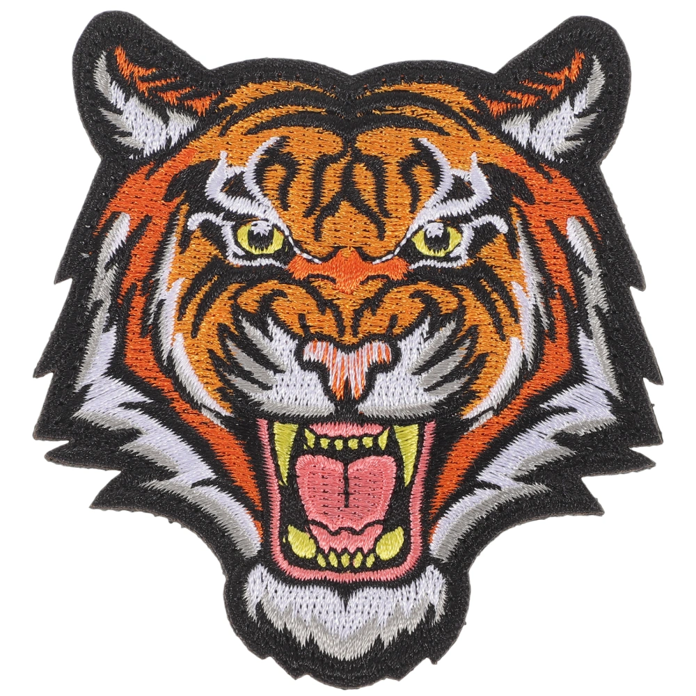 Tiger Sew on Patch Clothes Badge Wild Animal Applique Embroidered Patch for Jeans Shirts