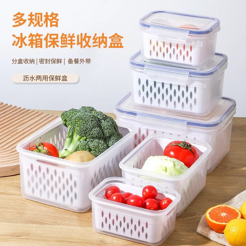 3pcs Fruit Storage Containers with Removable Colanders Airtight Food Storage Containers for Fridge