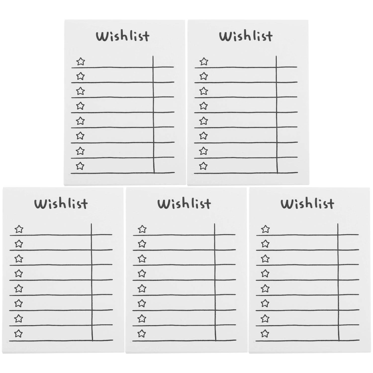 5 Books of Students Note Pad Convenient Message Paper Students Note Paper Thick Memo Pad Note Paper