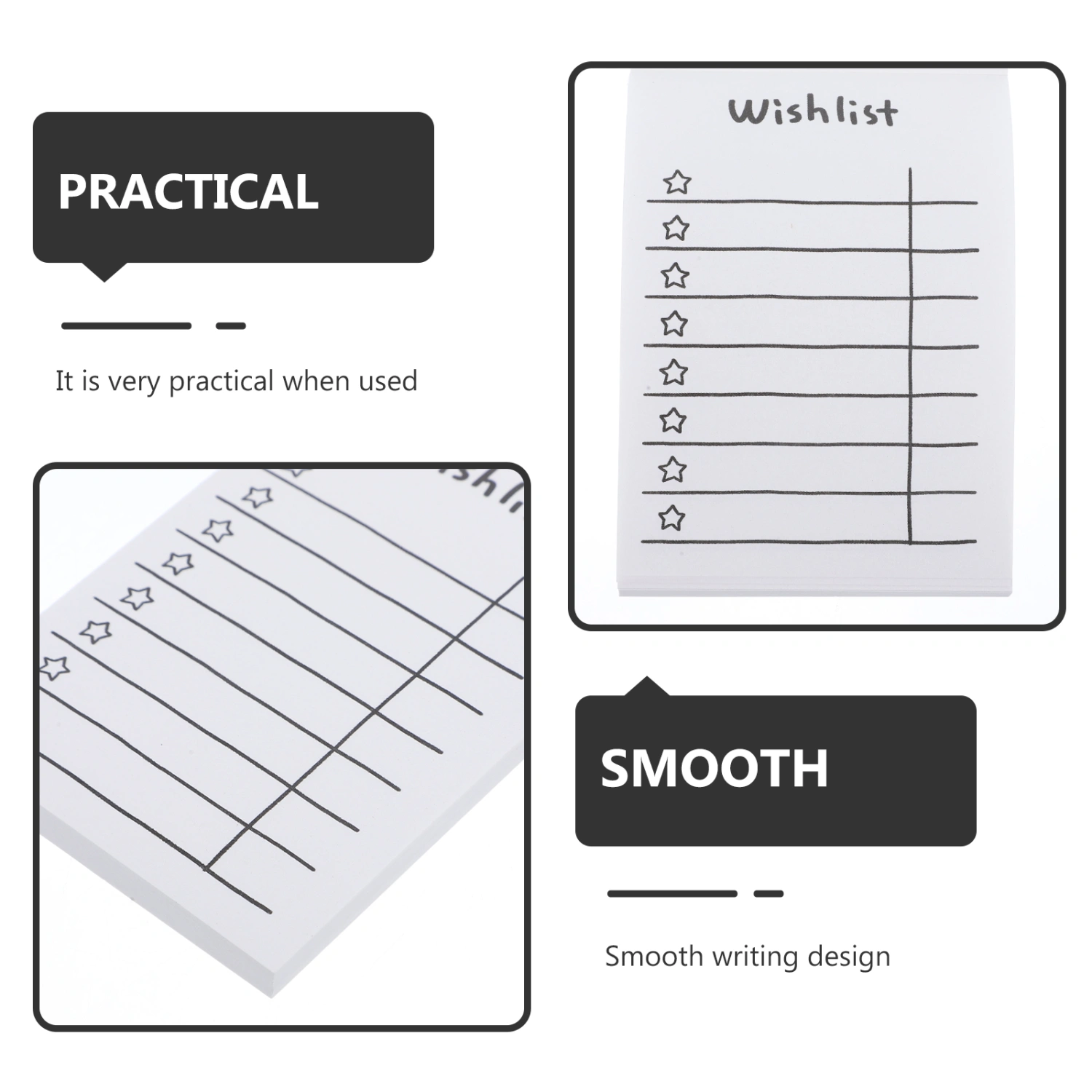 5 Books of Students Note Pad Convenient Message Paper Students Note Paper Thick Memo Pad Note Paper
