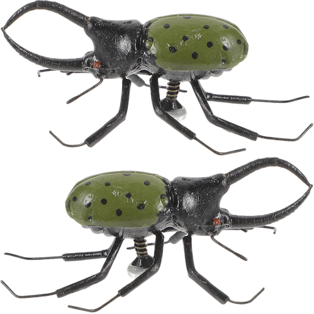 2Pcs Simulated Uang Model Lifelike Insect Figurine Vivid Uang Model Kids Insect Learning Prop