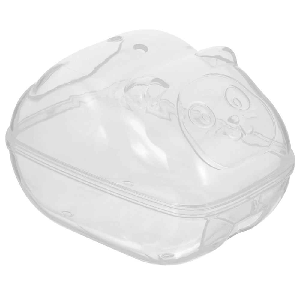 Large-capacity Transparent Hamster Sandbox Household Pet Hamster Bathtub Gerbils Sand Bath Box