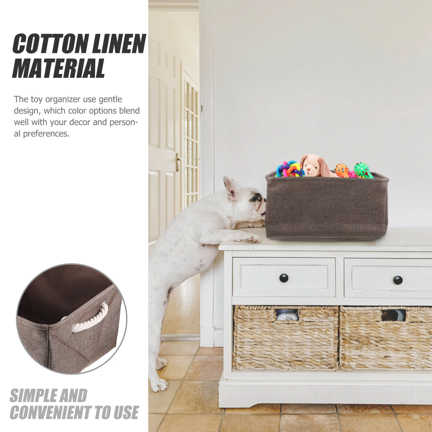 Foldable Storage Bin Toys Organizer Clothes Storage Bin Storage Container Home Supplies