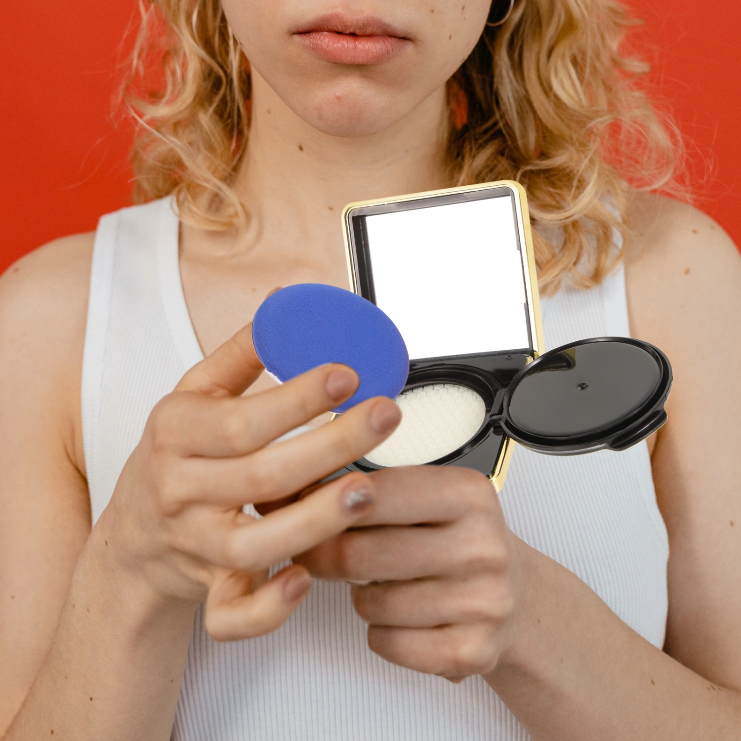 Empty Cushion Foundation Case with Sponge Puff Makeup Foundation BB Cream Container