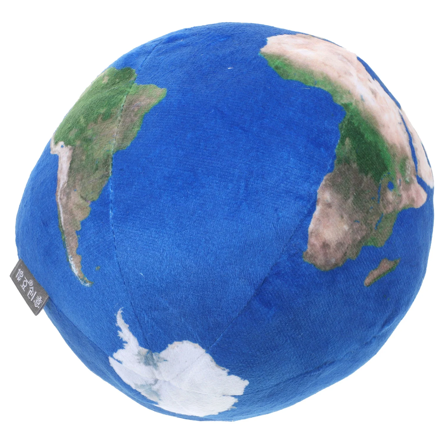 Creative Earth Pattern Throw Pillow Ball Shaped Throw Pillow Household Soft Stuffed Pillow