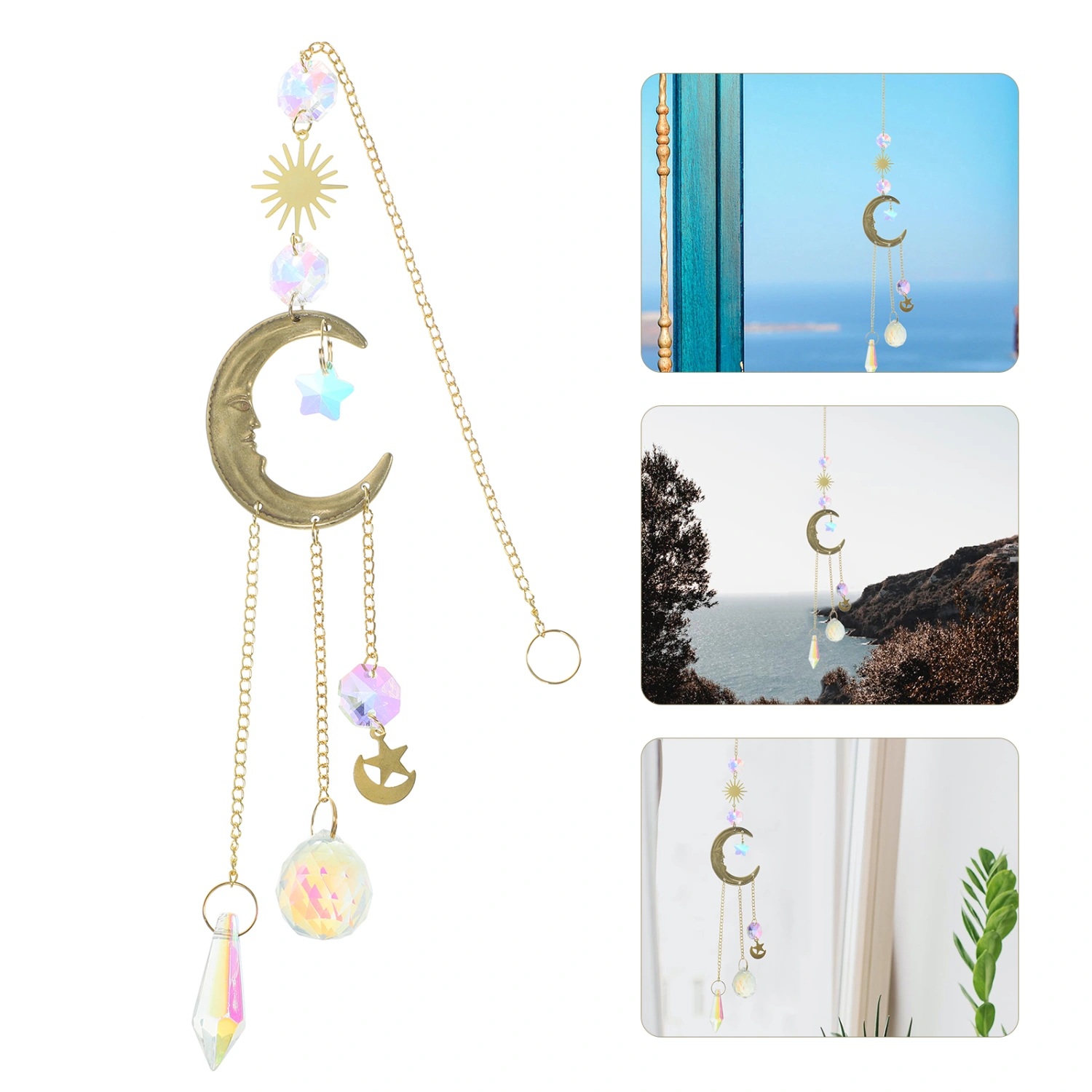 Hanging Crystal Suncatcher Delicate Sun Catcher Hanging Ornament Crystal Suncatcher