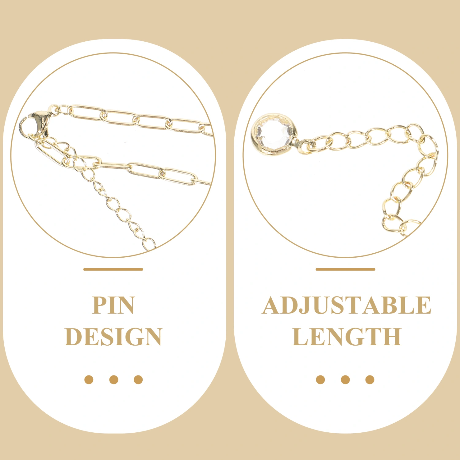 Paperclip Anklet Women Ankle Bracelet Decorative Ankle Bracelet Girl Anklet Jewelry