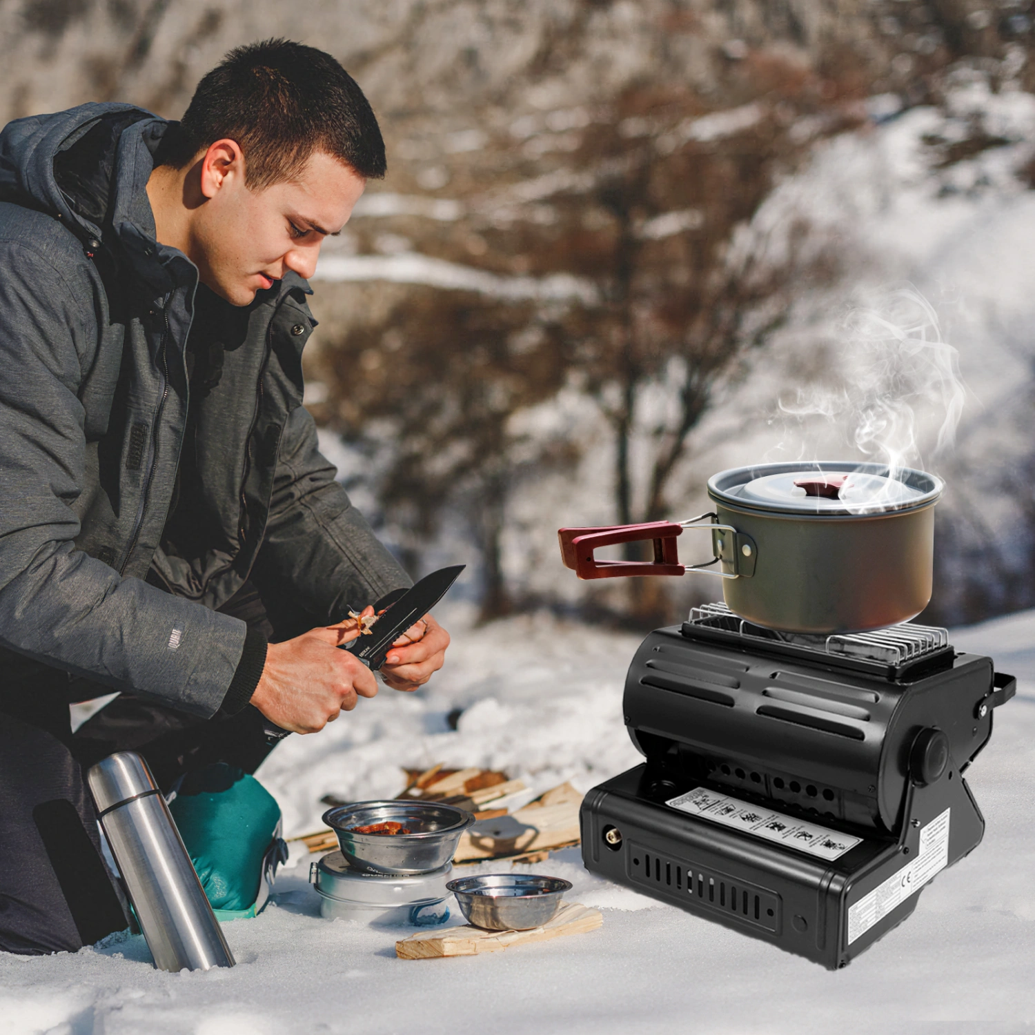 Butane Gas Heater Portable Camping Stove Propane Heater Outdoor Gas Heater for Tent