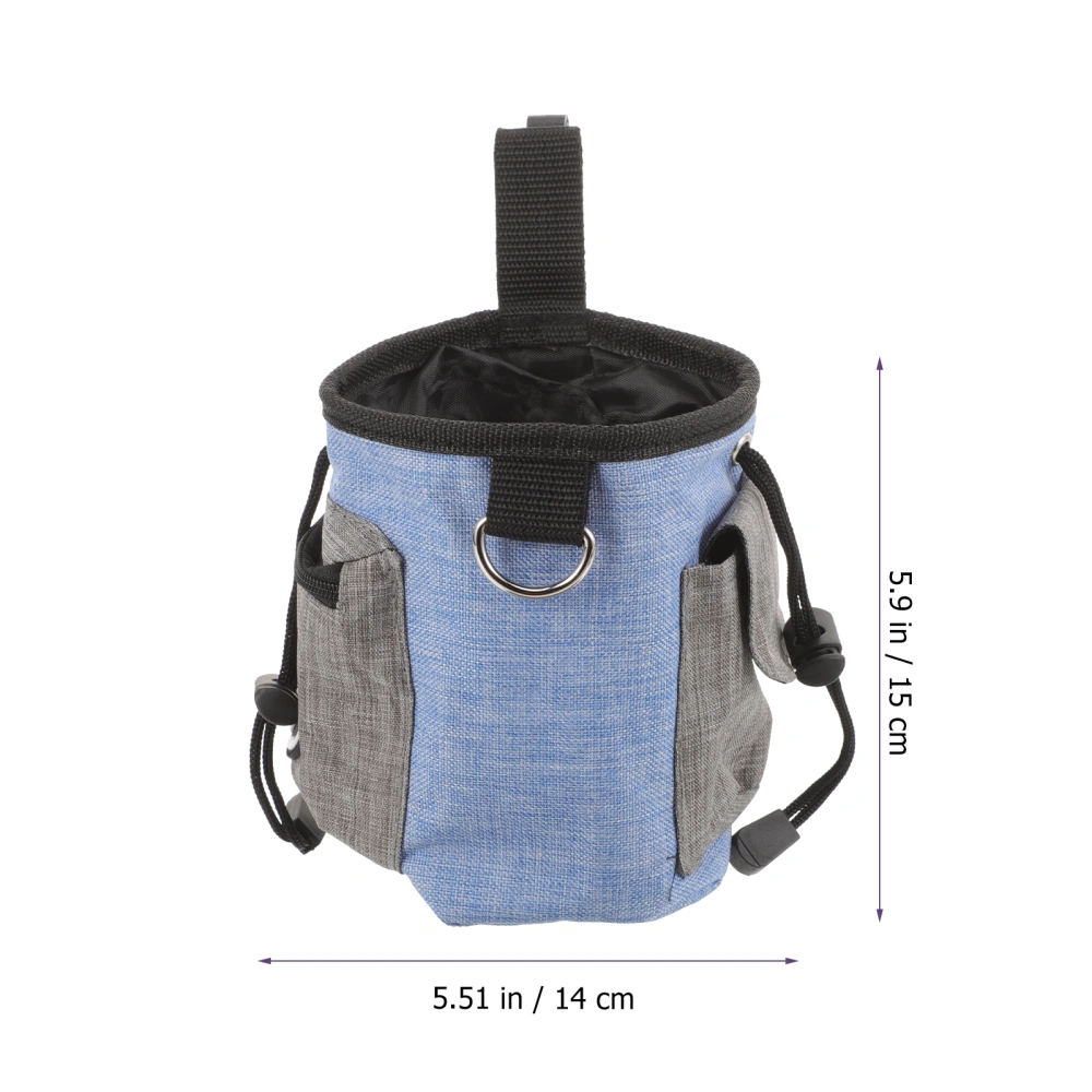 Outdoors Pet Dog Training Bag Portable Dog Treat Bag Dog Snack Bag Oxford Cloth Waist Bag