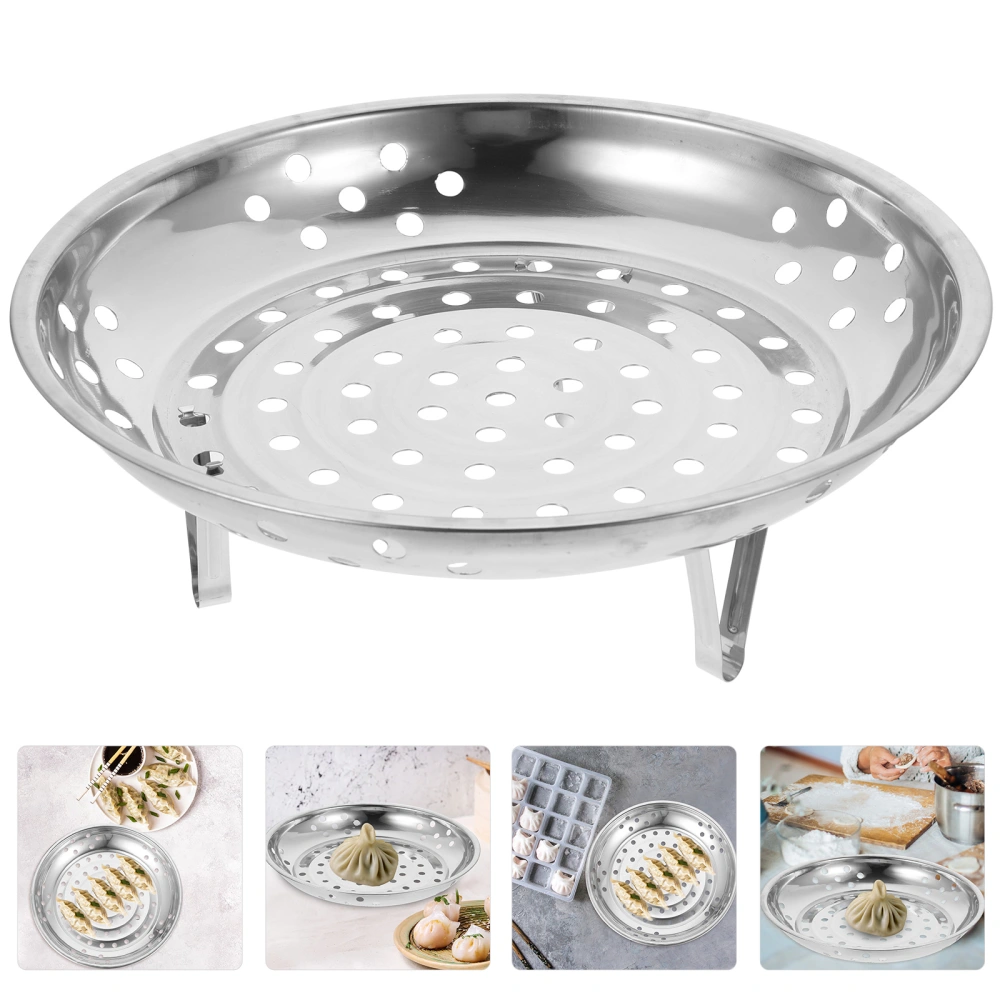 Stainless Steel Steamer Tray Food Steamer Tray Pot Steamer Insert Plate for Kitchen Food Steaming Tray