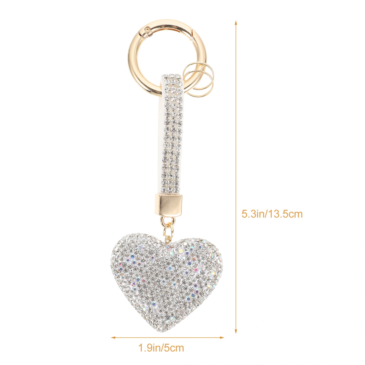 Bling Keychain Women Purse Charms Handbags Pendant Rhinestone Key Ring for Women