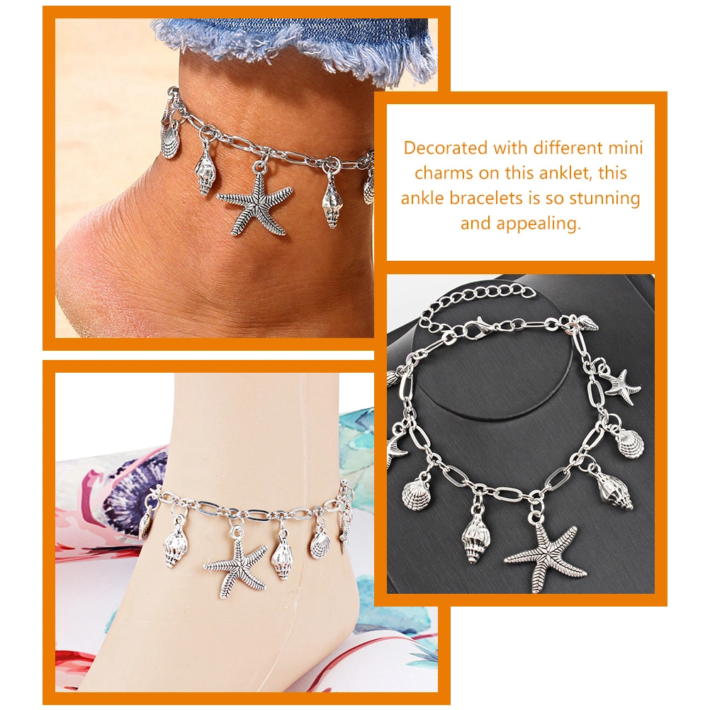 Ankle Chain Decorative Anklet Boho Ocean Ankle Chain Decorative Bracelet Girl Anklet