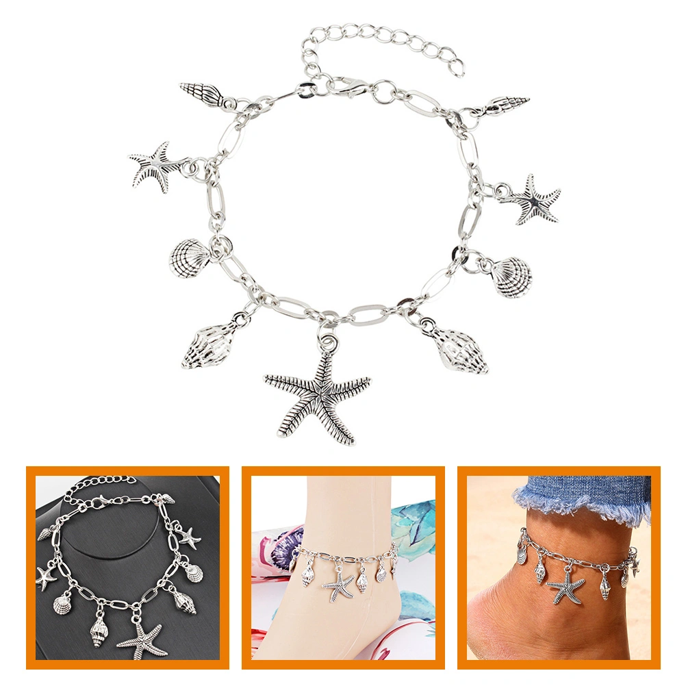 Ankle Chain Decorative Anklet Boho Ocean Ankle Chain Decorative Bracelet Girl Anklet