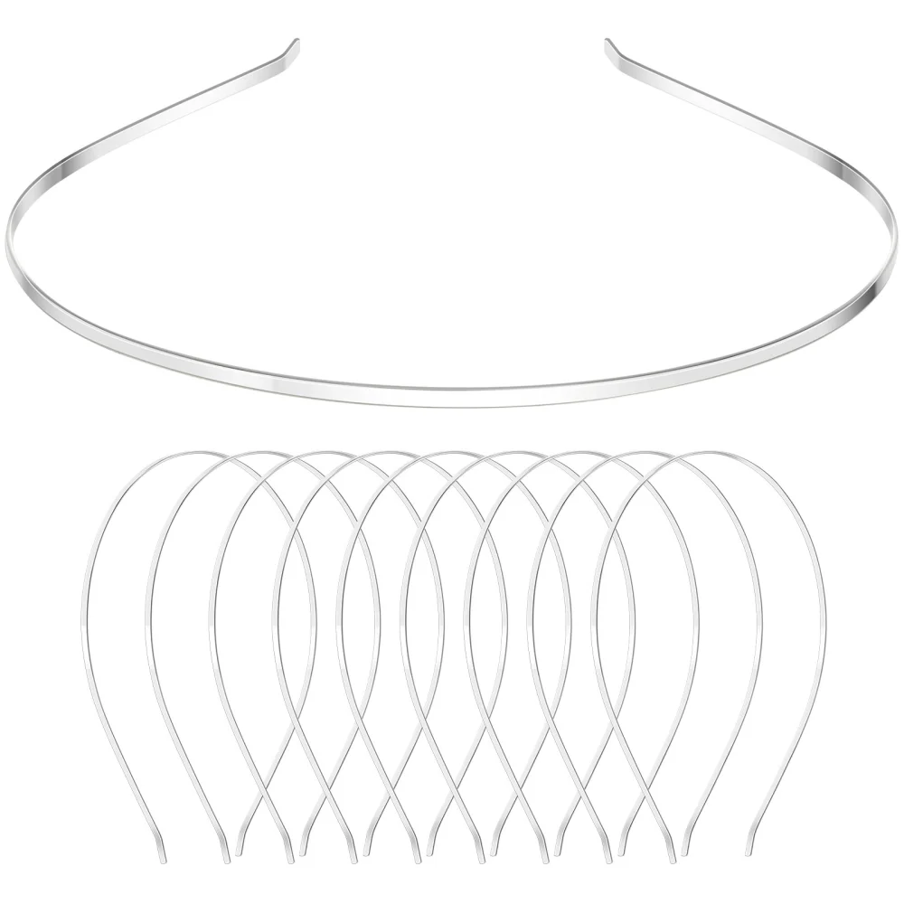 50pcs Diy Hair Hoops Handmade Blank Hair Hoops Accessory Hair Hoop Making Supplies