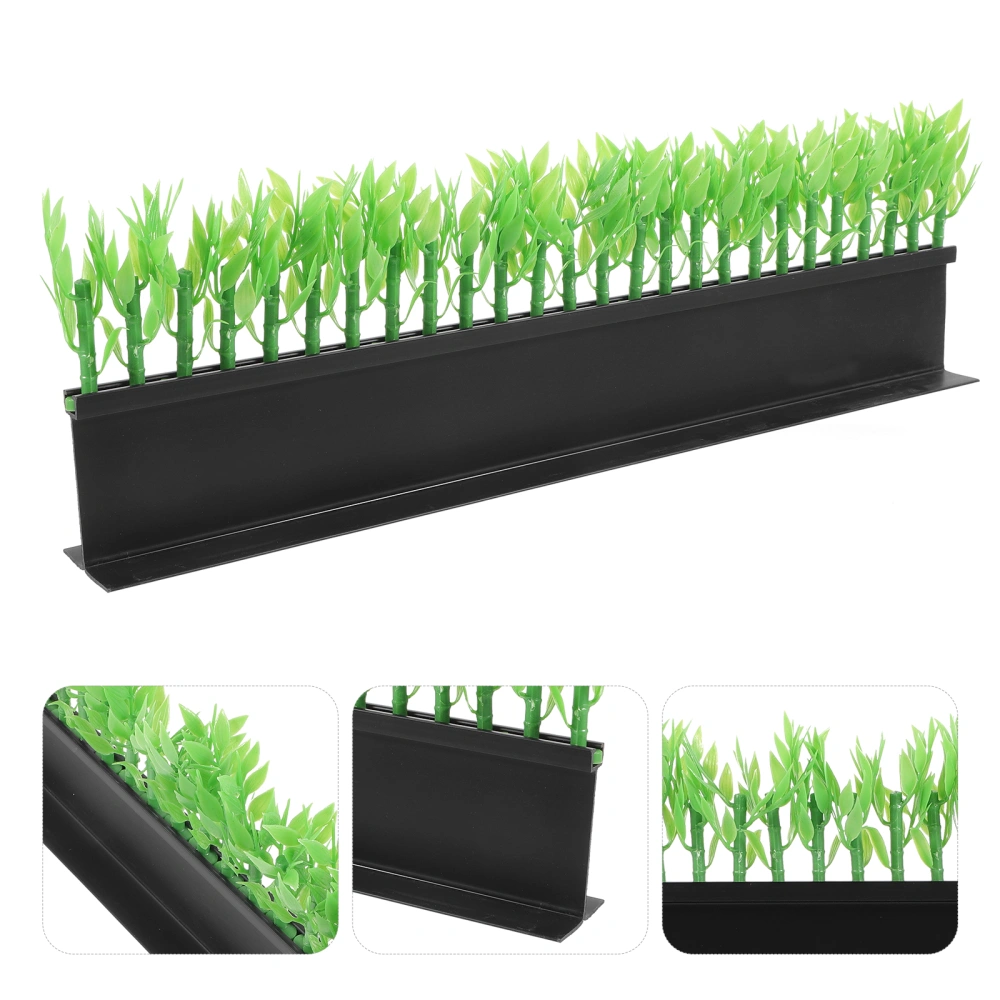 Supermarket Shelf Divider Commodity Organizer Artificial Grass L-shaped Classification Board