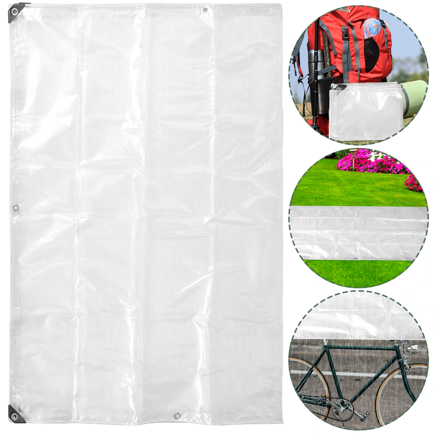 Durable Waterproof Tarp Sunlight Room Tarp Garden Lightweight Tarp for Greenhouse