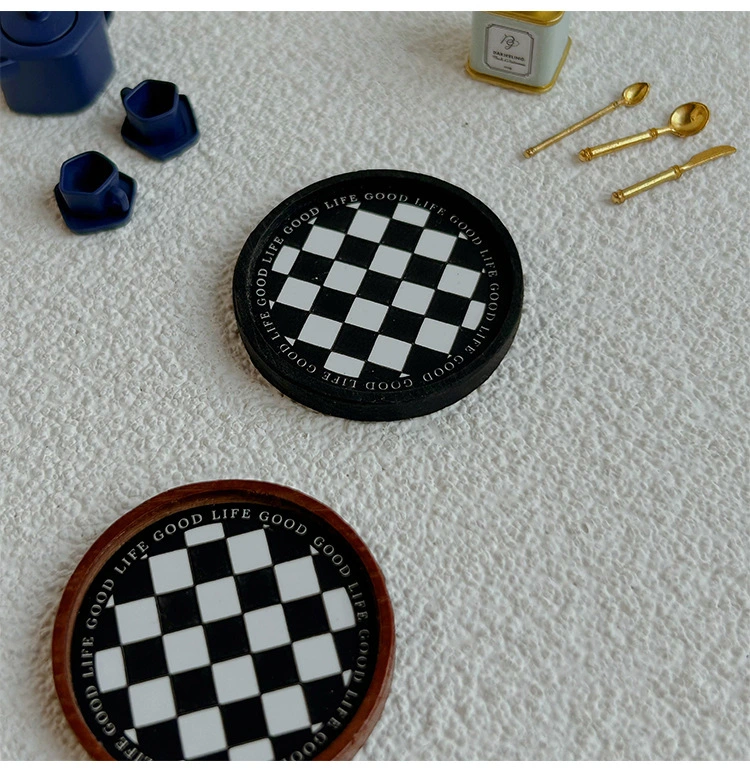 4pcs Miniature Food Plate Model Doll House Small Tray Decoration Mini Round Plate Prop