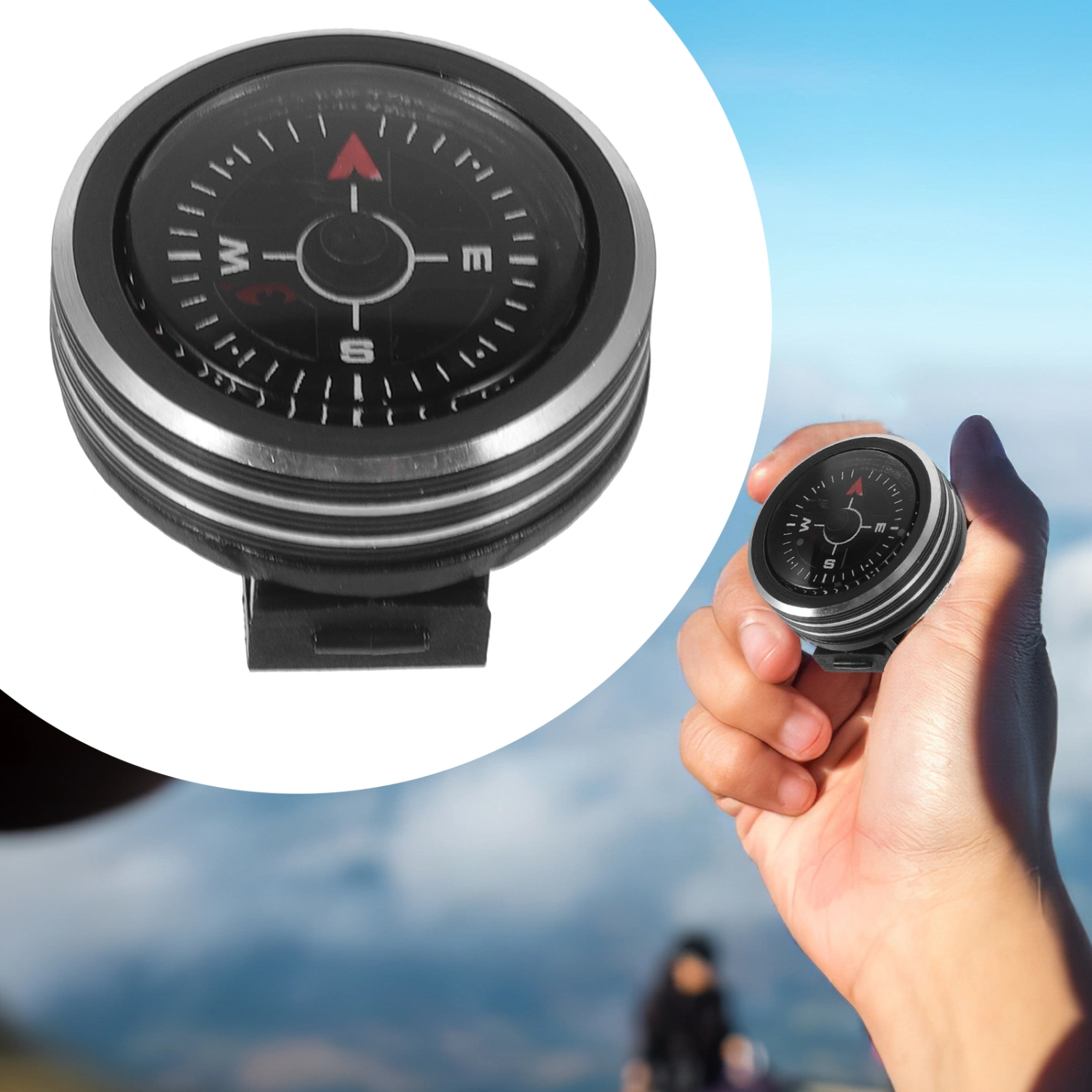 Camping Survival Compass Multi-use Small Compass Hiking Sailing Camping Compass Small Compass