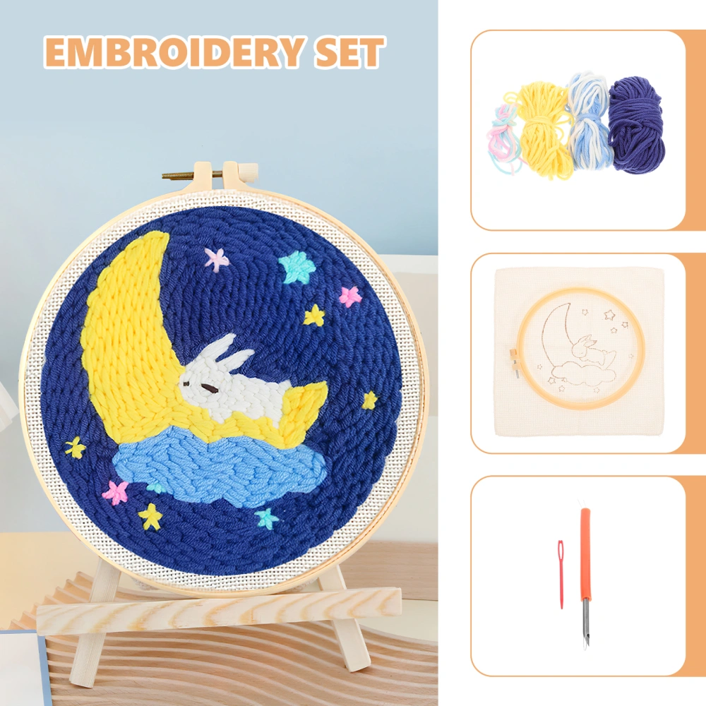 1 set of Embroidery Kit for Beginners Embroidery Hoops Embroidery Accessories