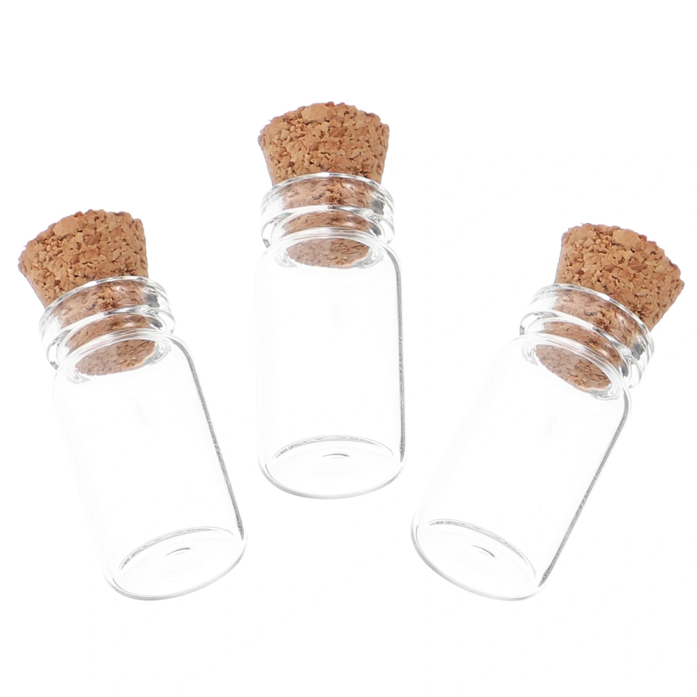 3pcs Dollhouse Food Jars Miniature Glass Bottles Tiny House Bottle Toys Dollhouse Accessories