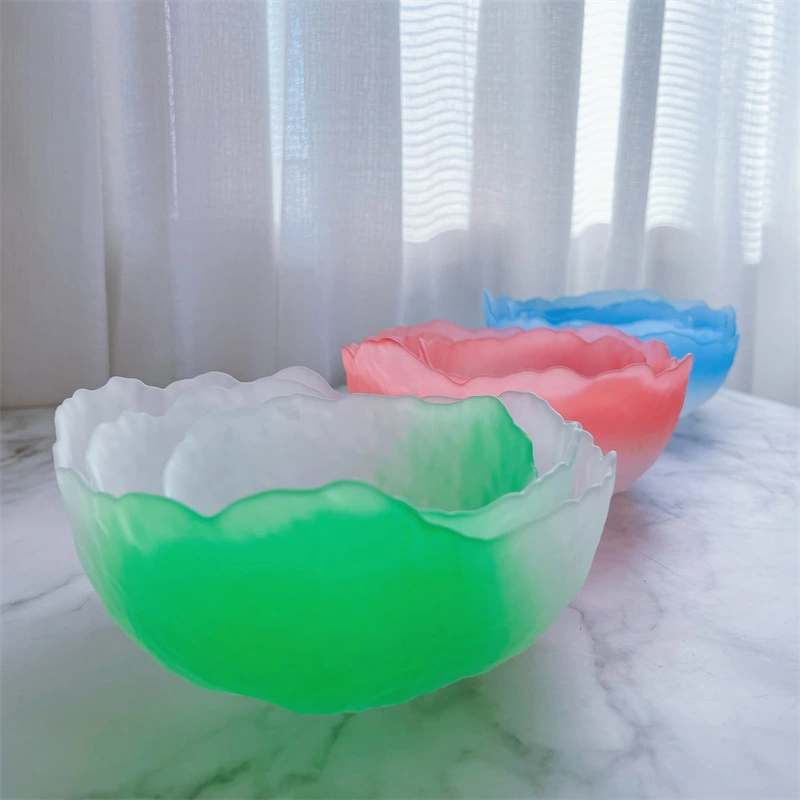 Glass Fruit Bowl Decorative Salad Bowl Multi-use Dessert Bowl Delicate Food Bowl Fruit Serving Bowl