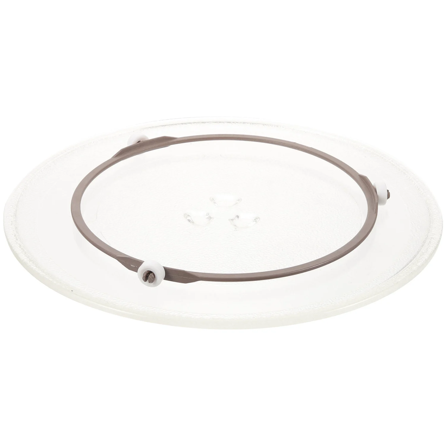 1 Set Microwave Turntable Microwave Oven Glass Plate Oven Cooking Plate with Turntable Ring Coupler