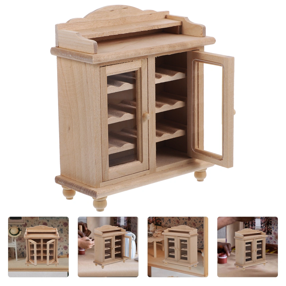 Miniature Cupboard Cabinet Model Miniature Storage Wine Cupboard Kitchen Cabinet Furniture