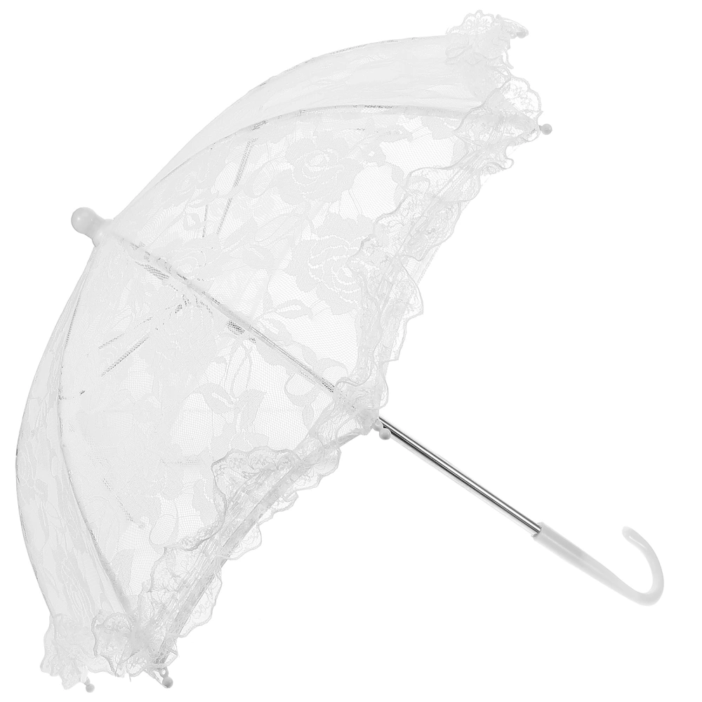 Wedding Lace Parasol Umbrella Exquisite Lace Umbrella Parasol Bridal Party Decoration