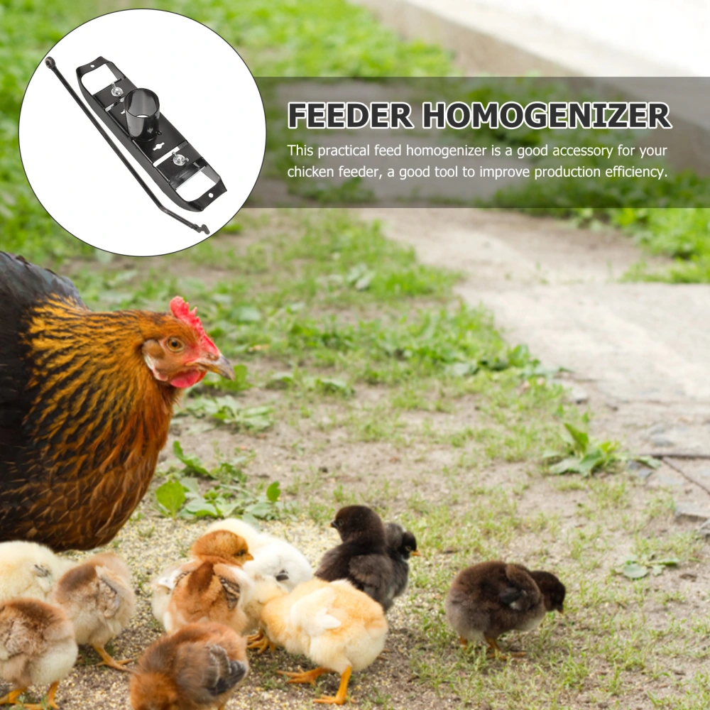 1 Set of Chicken Feeder Homogenizer Automatic Feeder Homogenizer Stainless Steel Chicken Food Homogenizer