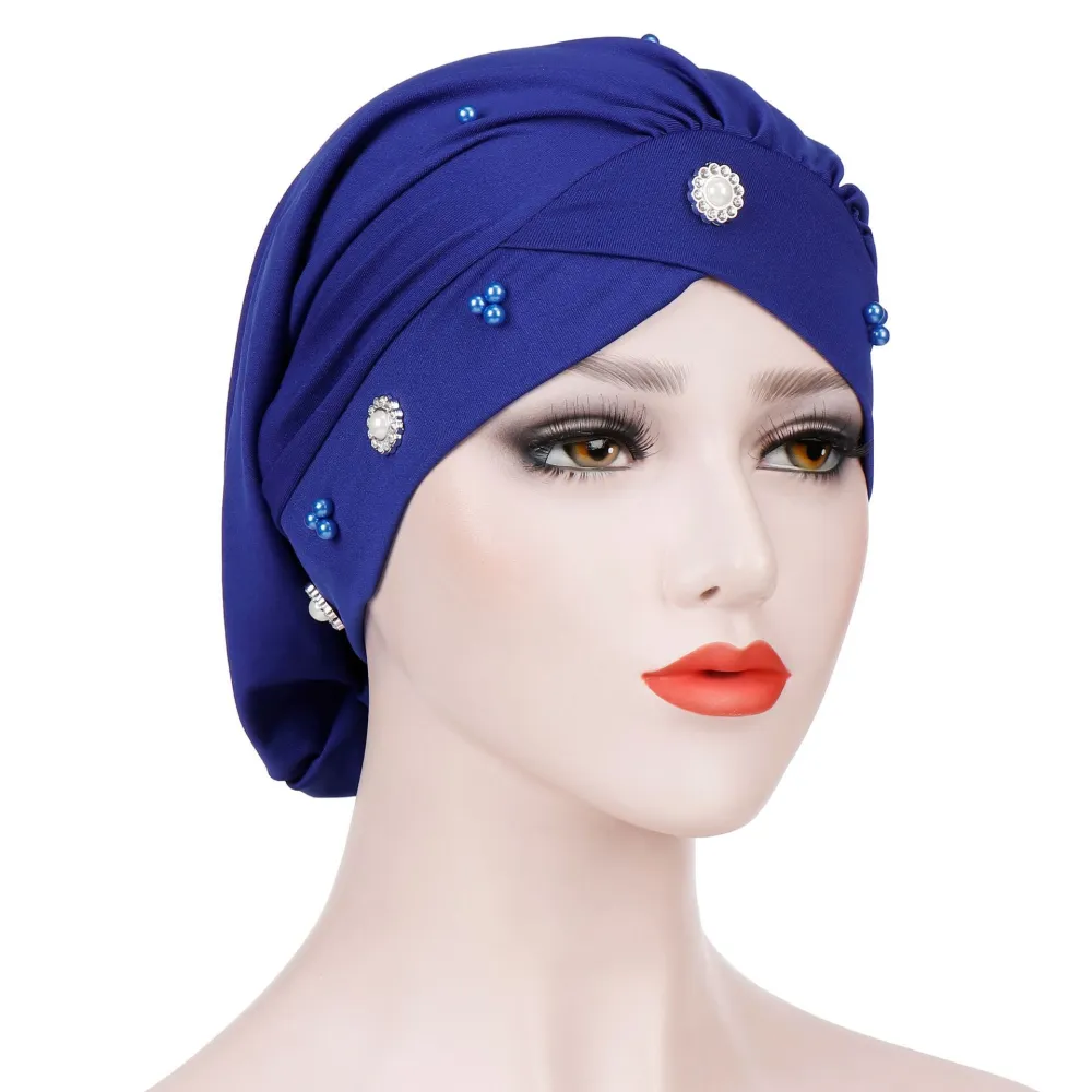 Women Head Scarf Fashionable Hair Turban Women Knot Beanie Cotton Bonnet