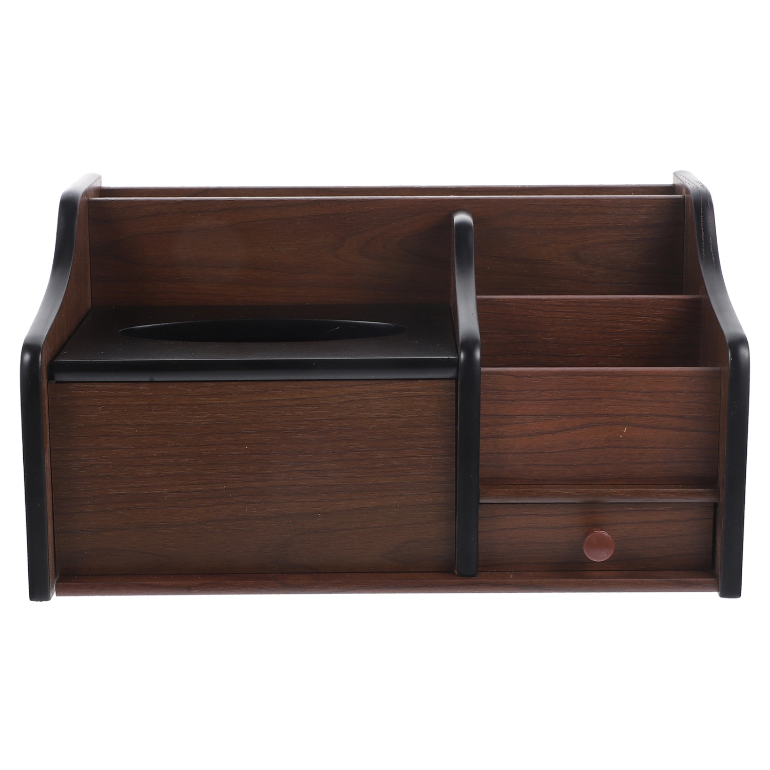Table Wooden Organizer Pen Holder Office Tabletop Wooden Box Tissue Paper Box Desk Organizer