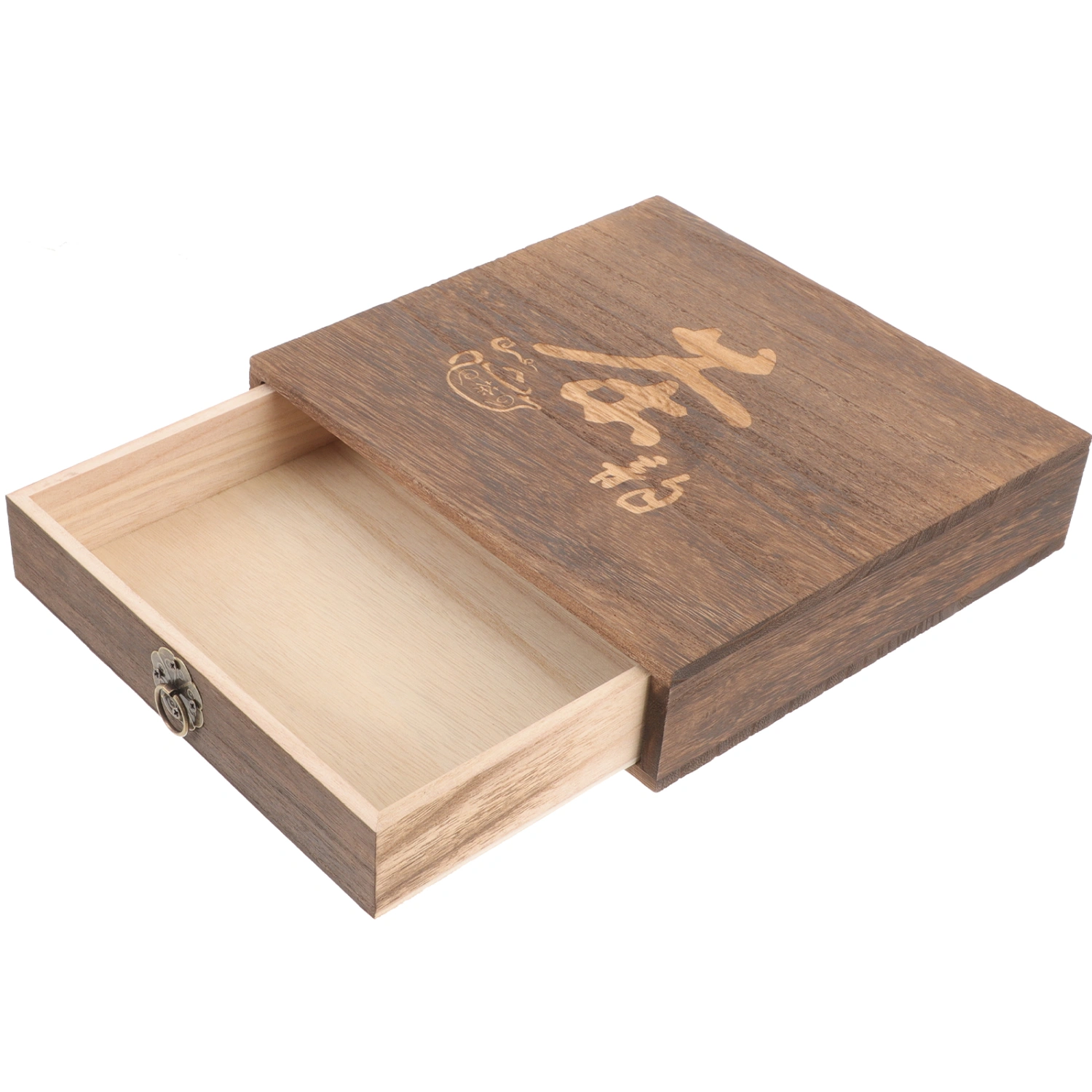 Wooden Drawer Tea Box Vintage Tea Bag Organizer Drawer Tea Bag Storage Box for Desktop