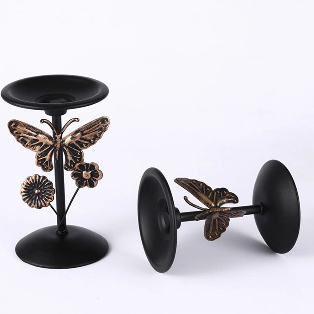 Metal Candle Holder Vintage Candle Stand Decorative Candle Holder for Pillar Candles Table Centerpiece