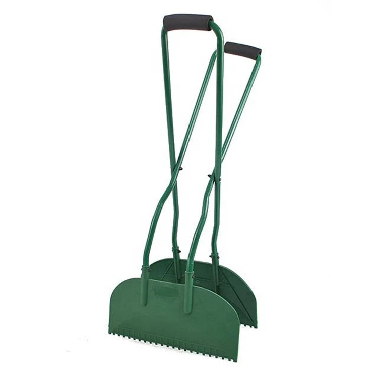 Garden Tools Stainless Steel Rake Lengthened Manual Leaf Rake Collecting Fallen Leaves Clip