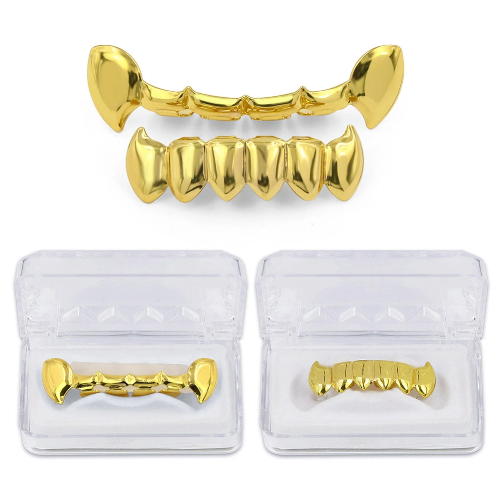 1 set of Hip Hop Teeth Halloween Party Fake Teeth Photo Fancy Dress Accessories