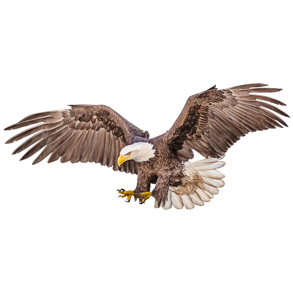 Eagle Wall Sticker Realistic Eagle Wall Decal Eagle Shape Decorative Sticker for Living Room Office