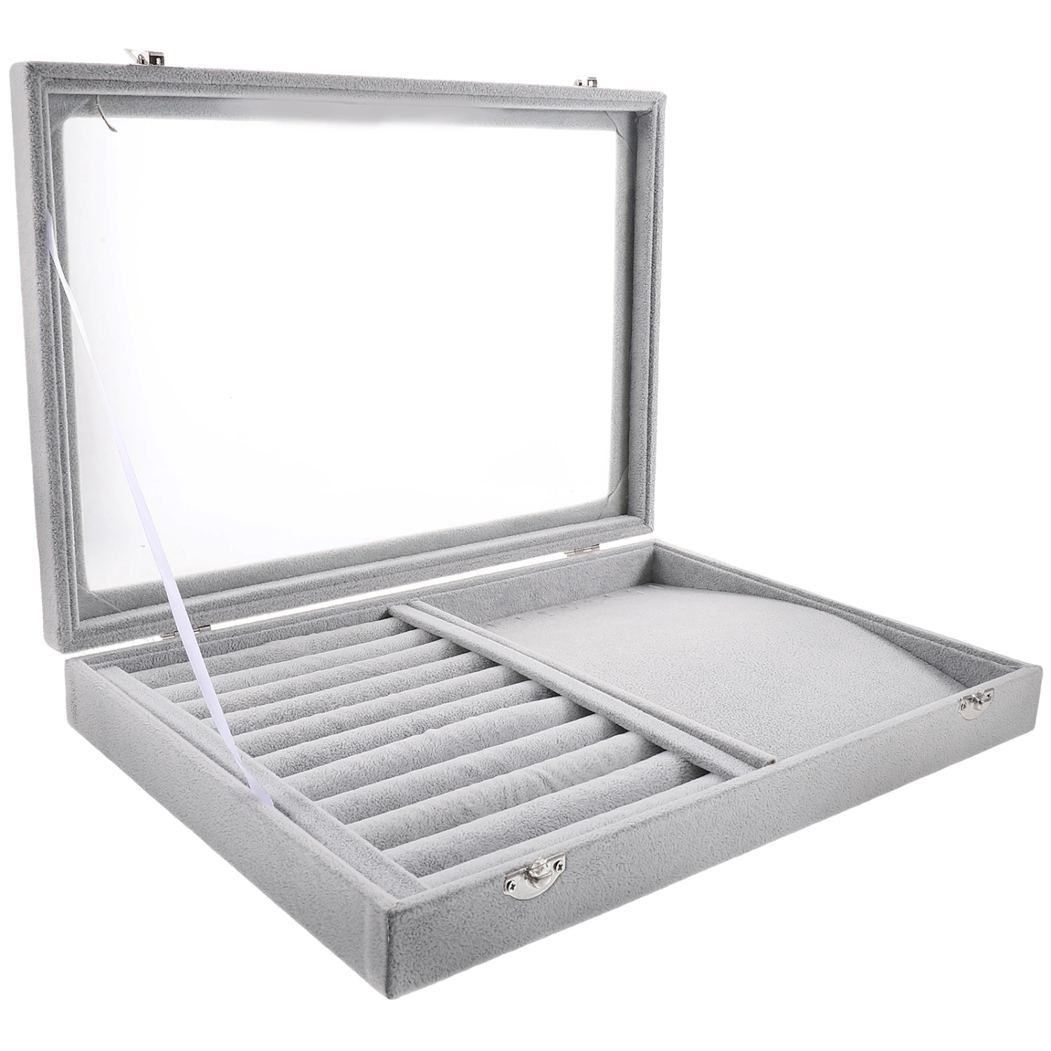 Clear Lid Rings Organizer Box Jewelry Tray Rings Holder Clear Lid Jewelry Stackable Box