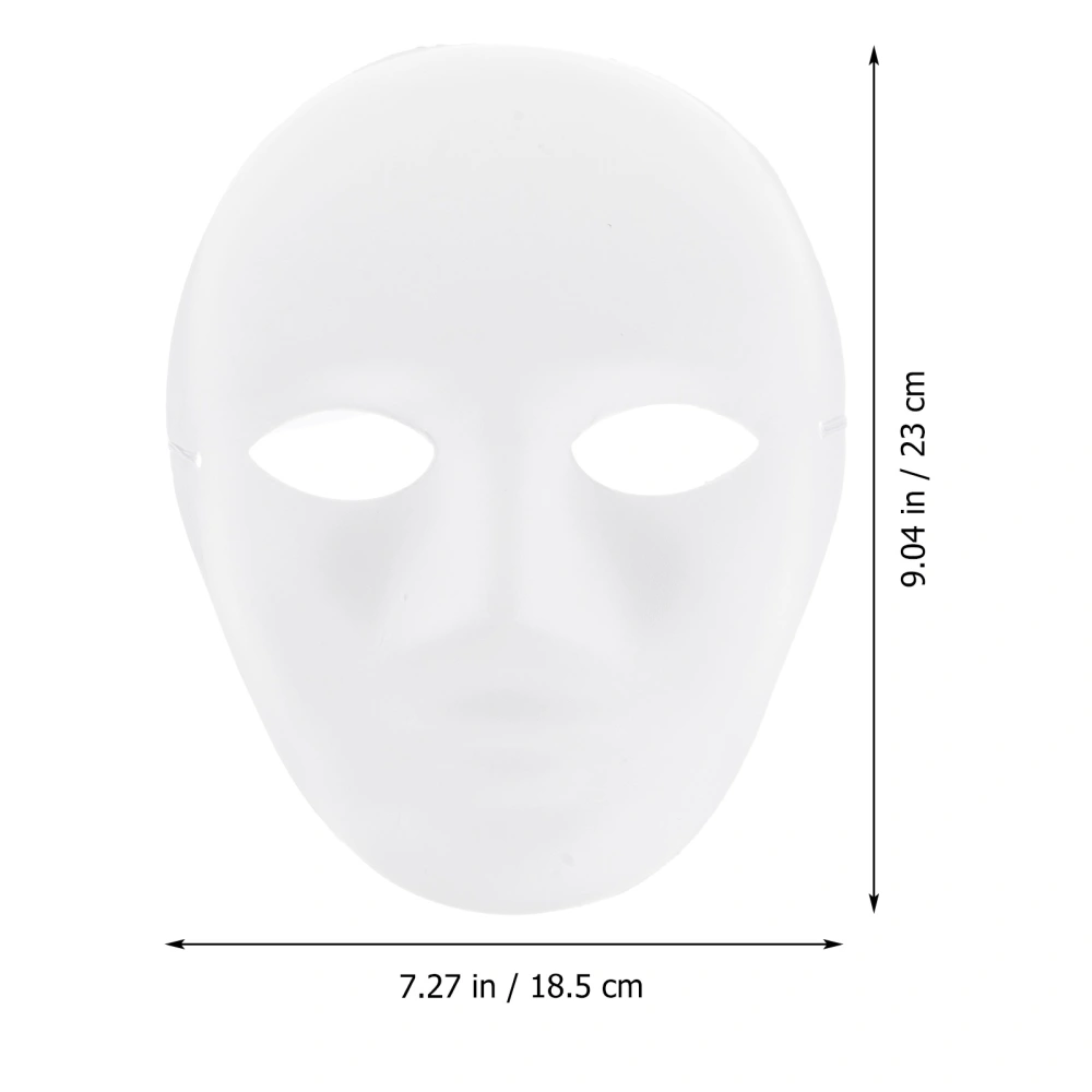 6Pcs DIY Blank Mask Masquerade Mask Pulp Blank Mask White Masquerade Masks Paintable Paper Mask