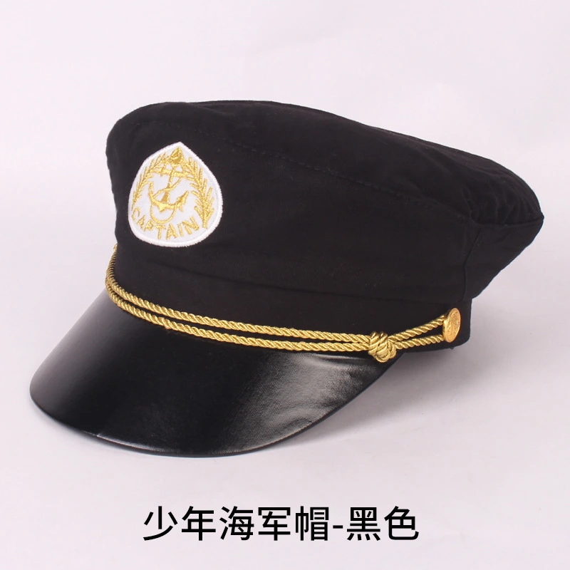 Captains Hat Boat Captains Hat Embroidered Sailor Hat Cosplay Party Clothing Accessory