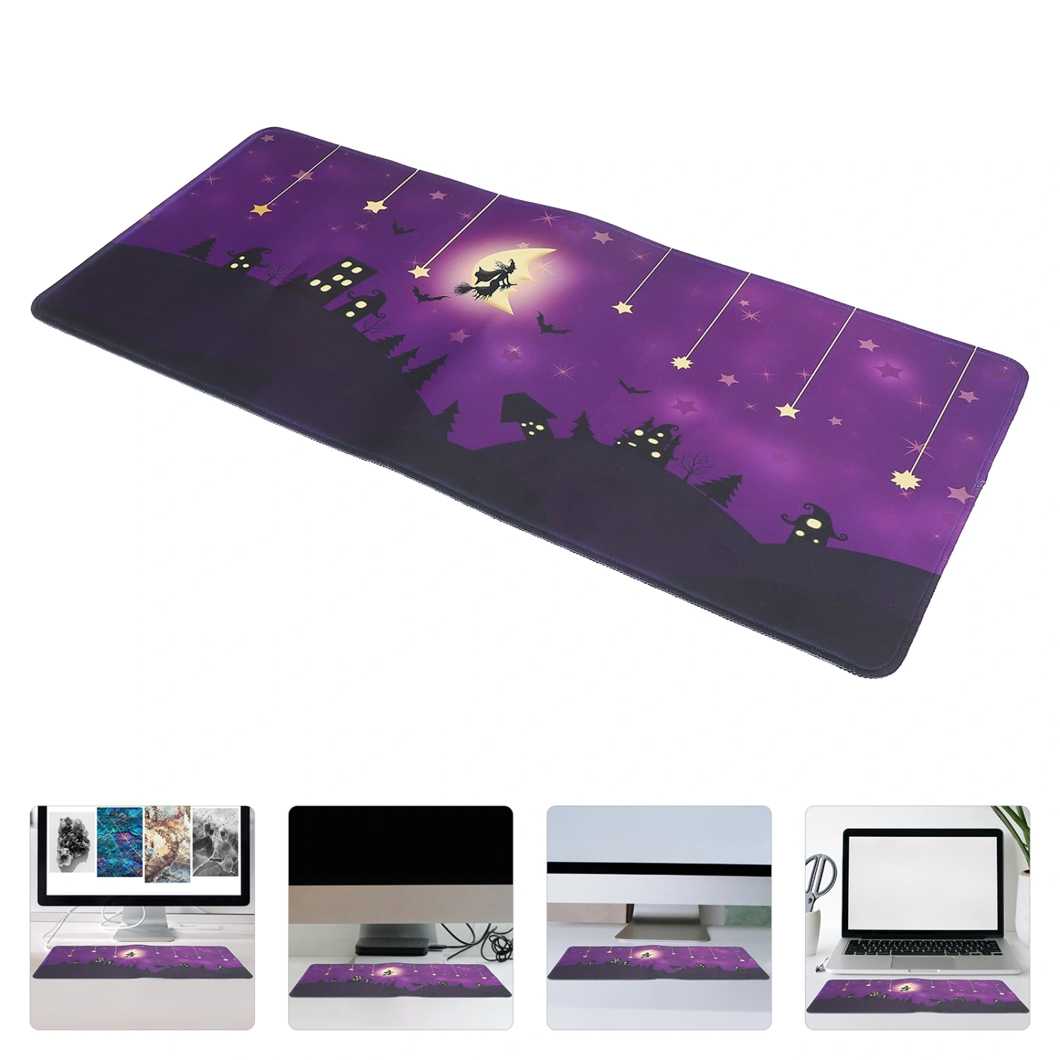 Rubber Mouse Pad Halloween Mouse Pad Non-skid Mouse Pad Computer Desk Keyboard Pad
