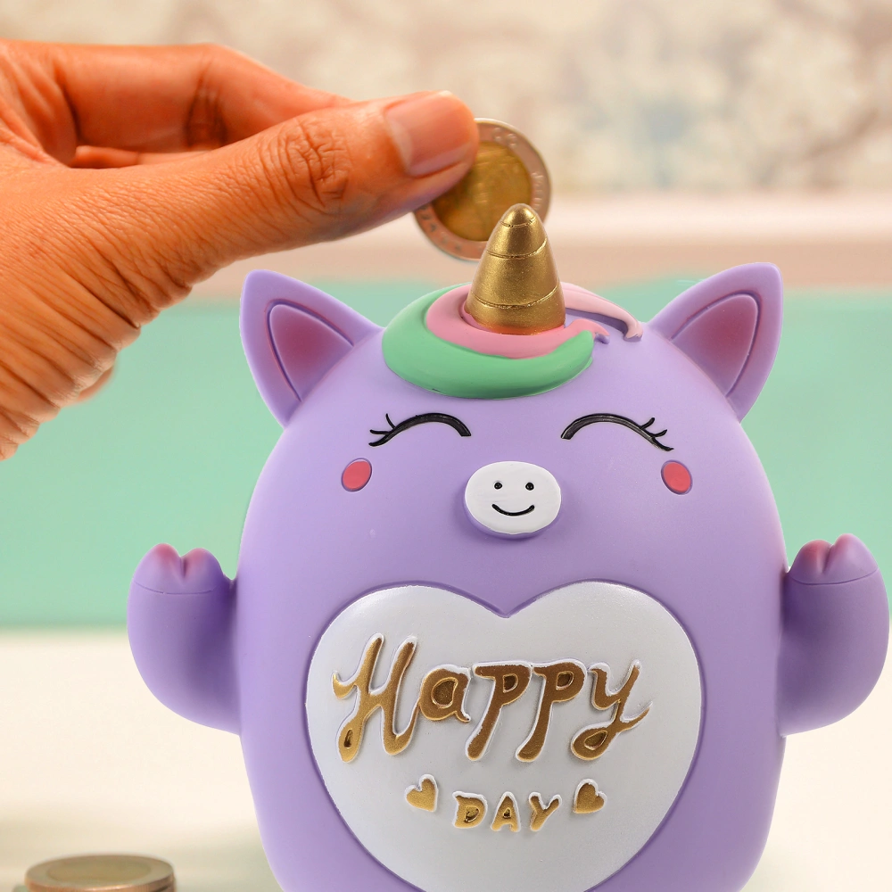 Cute Piggy Bank Coin Box Novelty Unicorn Shape Piggy Bank Money Box Home Decor