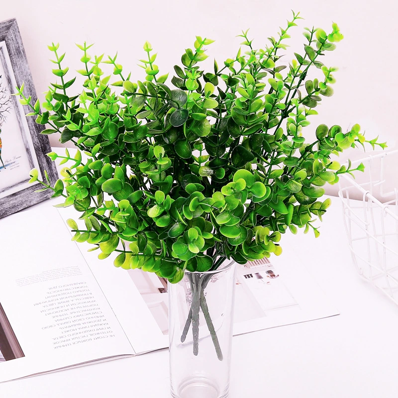 3pcs Simulation Eucalyptus Leaves Faux Leaves Fake Plant Wedding Table Centerpiece